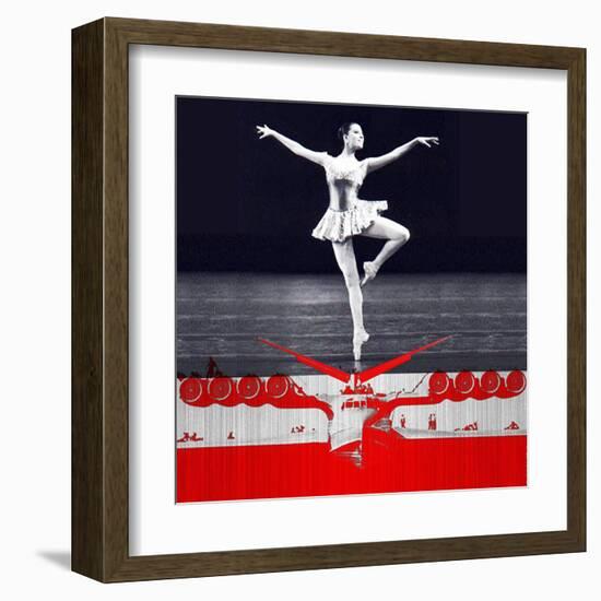 Ballerina Plan-NaxArt-Framed Art Print