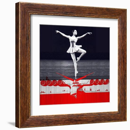 Ballerina Plan-NaxArt-Framed Art Print