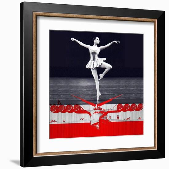 Ballerina Plan-NaxArt-Framed Art Print