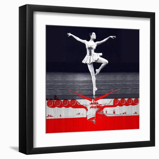 Ballerina Plan-NaxArt-Framed Art Print