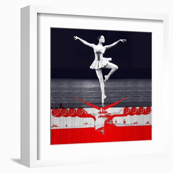 Ballerina Plan-NaxArt-Framed Art Print