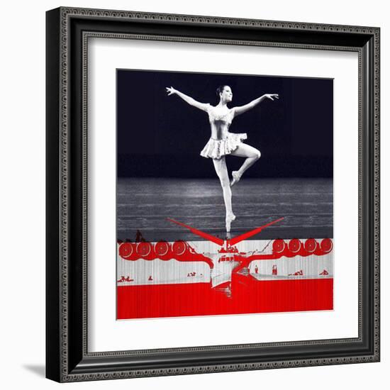 Ballerina Plan-NaxArt-Framed Art Print