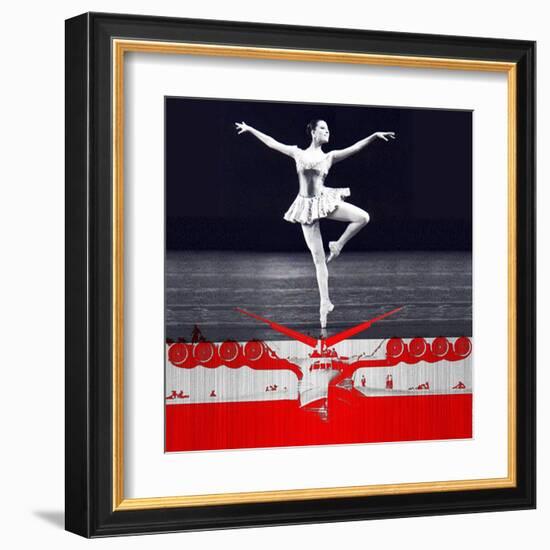 Ballerina Plan-NaxArt-Framed Art Print