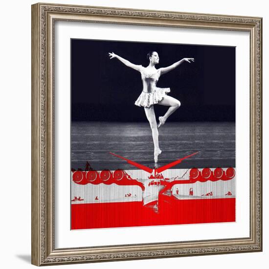 Ballerina Plan-NaxArt-Framed Art Print