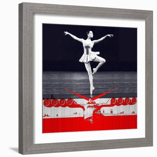 Ballerina Plan-NaxArt-Framed Art Print