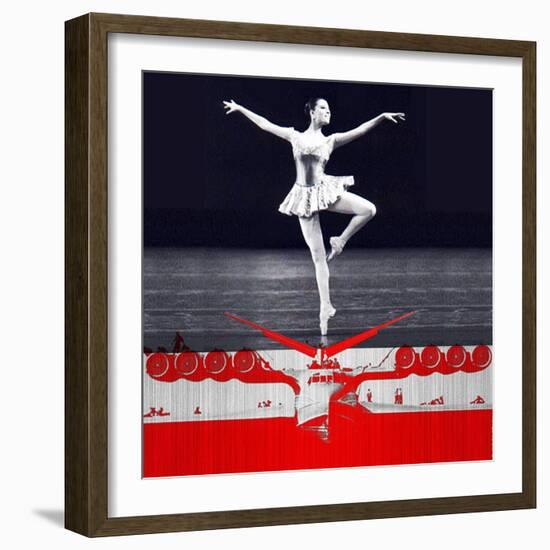 Ballerina Plan-NaxArt-Framed Art Print