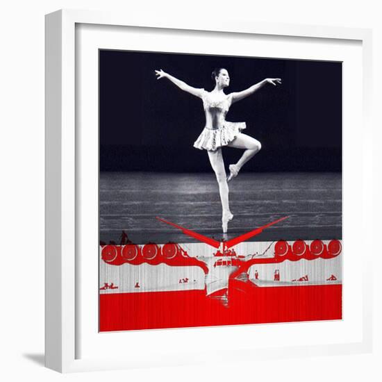 Ballerina Plan-NaxArt-Framed Art Print