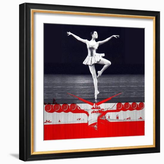 Ballerina Plan-NaxArt-Framed Art Print