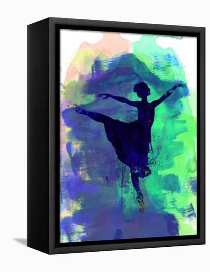 Ballerina's Dance Watercolor 2-Irina March-Framed Stretched Canvas