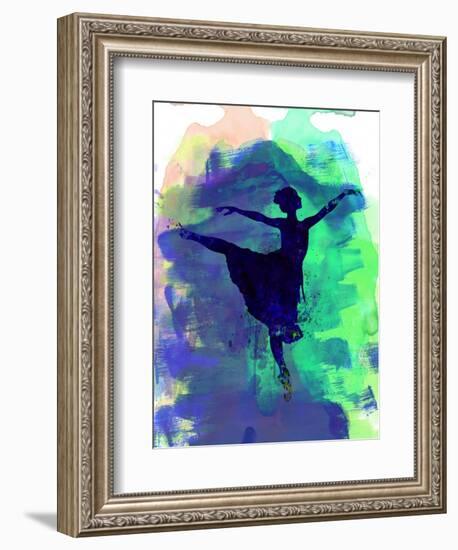 Ballerina's Dance Watercolor 2-Irina March-Framed Premium Giclee Print