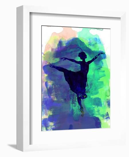 Ballerina's Dance Watercolor 2-Irina March-Framed Premium Giclee Print