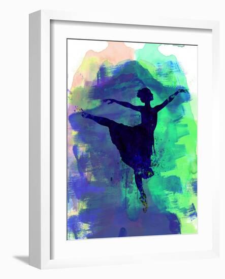Ballerina's Dance Watercolor 2-Irina March-Framed Art Print