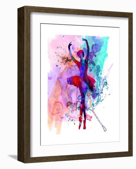 Ballerina's Dance Watercolor 3-Irina March-Framed Premium Giclee Print