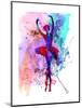 Ballerina's Dance Watercolor 3-Irina March-Mounted Art Print