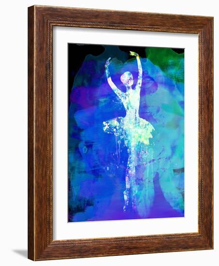 Ballerina's Dance Watercolor 4-Irina March-Framed Art Print