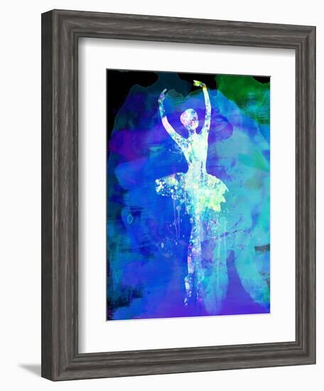 Ballerina's Dance Watercolor 4-Irina March-Framed Art Print