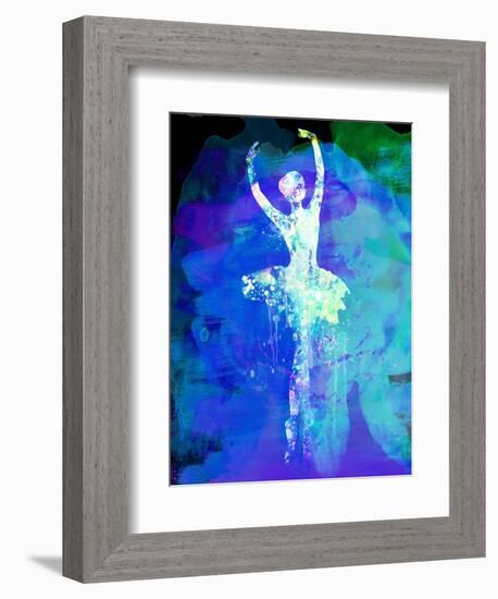 Ballerina's Dance Watercolor 4-Irina March-Framed Art Print