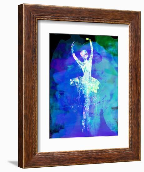 Ballerina's Dance Watercolor 4-Irina March-Framed Art Print