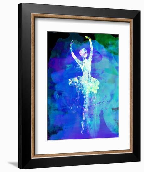 Ballerina's Dance Watercolor 4-Irina March-Framed Art Print