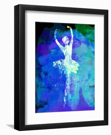 Ballerina's Dance Watercolor 4-Irina March-Framed Art Print