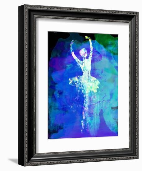 Ballerina's Dance Watercolor 4-Irina March-Framed Art Print