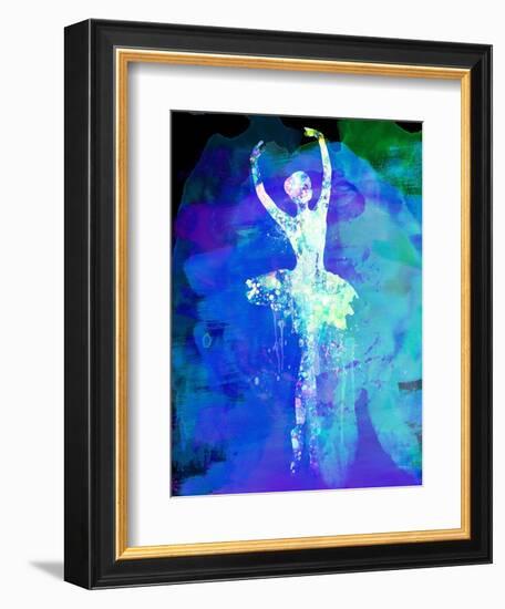 Ballerina's Dance Watercolor 4-Irina March-Framed Art Print