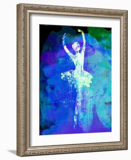 Ballerina's Dance Watercolor 4-Irina March-Framed Art Print