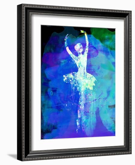 Ballerina's Dance Watercolor 4-Irina March-Framed Art Print