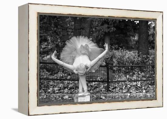 Ballerina Street Performer in Central Park, NYC-null-Framed Stretched Canvas