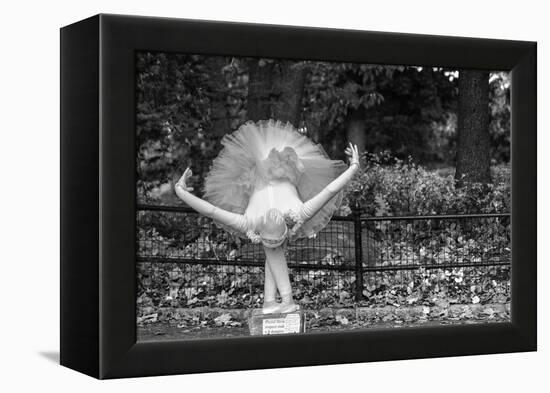 Ballerina Street Performer in Central Park, NYC-null-Framed Stretched Canvas