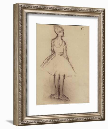 Ballerina Viewed from the Back-Edgar Degas-Framed Giclee Print