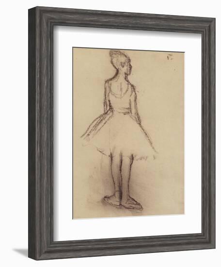 Ballerina Viewed from the Back-Edgar Degas-Framed Giclee Print