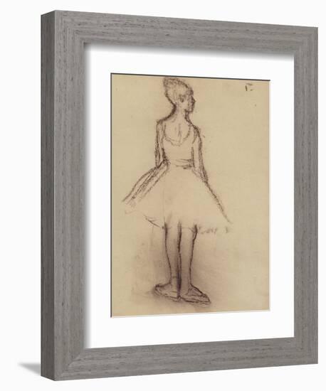 Ballerina Viewed from the Back-Edgar Degas-Framed Giclee Print