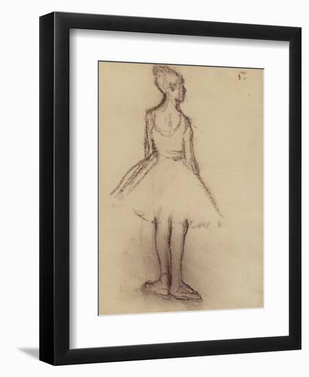 Ballerina Viewed from the Back-Edgar Degas-Framed Giclee Print