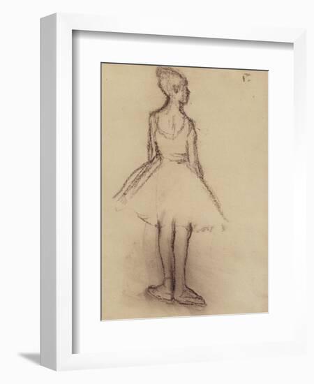 Ballerina Viewed from the Back-Edgar Degas-Framed Giclee Print