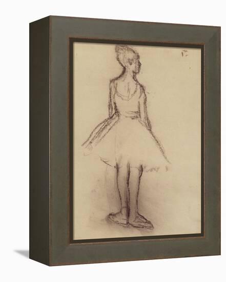 Ballerina Viewed from the Back-Edgar Degas-Framed Premier Image Canvas