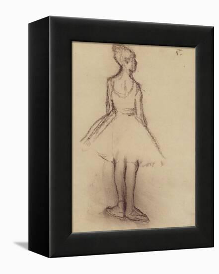 Ballerina Viewed from the Back-Edgar Degas-Framed Premier Image Canvas