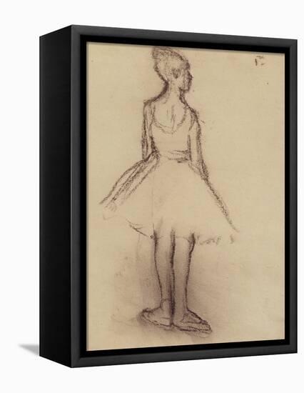 Ballerina Viewed from the Back-Edgar Degas-Framed Premier Image Canvas