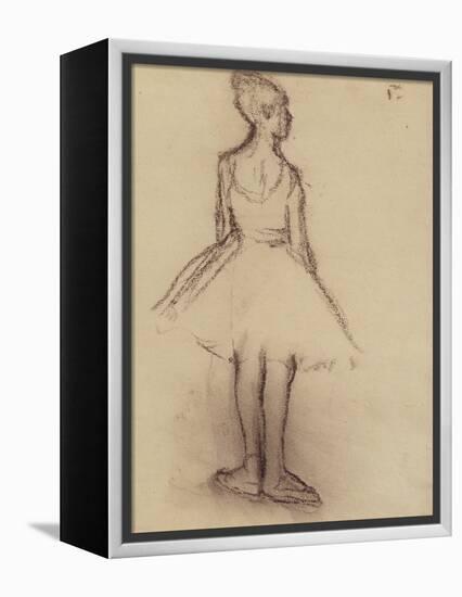 Ballerina Viewed from the Back-Edgar Degas-Framed Premier Image Canvas