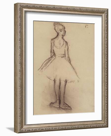 Ballerina Viewed from the Back-Edgar Degas-Framed Giclee Print