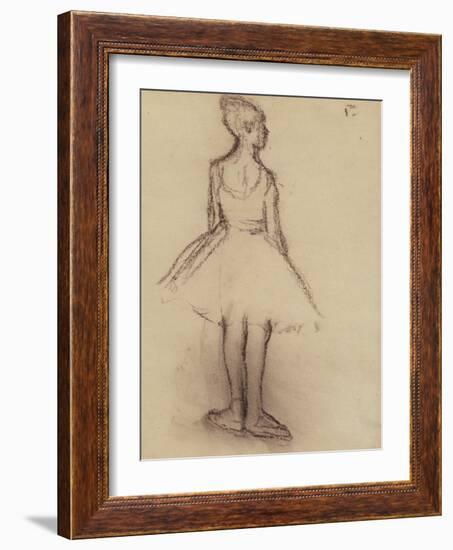 Ballerina Viewed from the Back-Edgar Degas-Framed Giclee Print