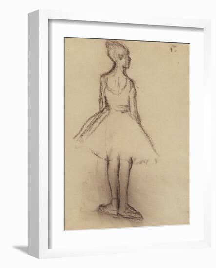 Ballerina Viewed from the Back-Edgar Degas-Framed Giclee Print