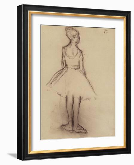 Ballerina Viewed from the Back-Edgar Degas-Framed Giclee Print