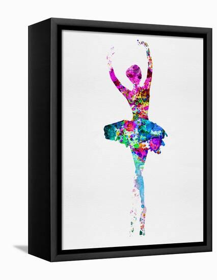 Ballerina Watercolor 1-Irina March-Framed Stretched Canvas