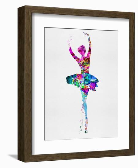 Ballerina Watercolor 1-Irina March-Framed Premium Giclee Print