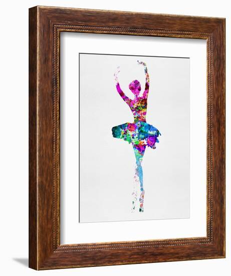 Ballerina Watercolor 1-Irina March-Framed Premium Giclee Print