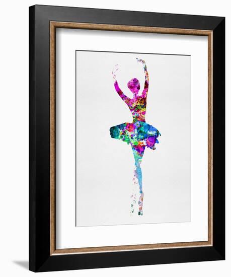 Ballerina Watercolor 1-Irina March-Framed Premium Giclee Print