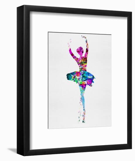 Ballerina Watercolor 1-Irina March-Framed Premium Giclee Print