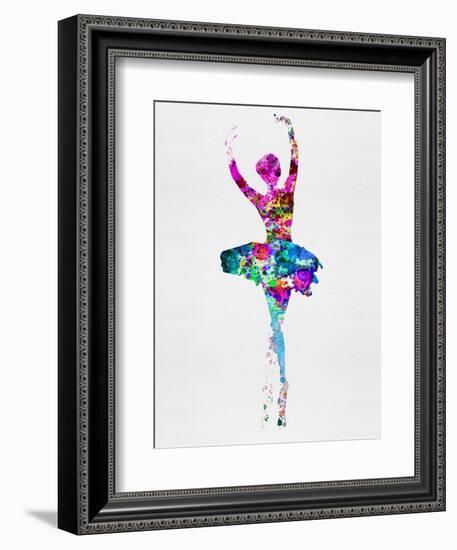 Ballerina Watercolor 1-Irina March-Framed Premium Giclee Print