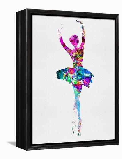 Ballerina Watercolor 1-Irina March-Framed Stretched Canvas